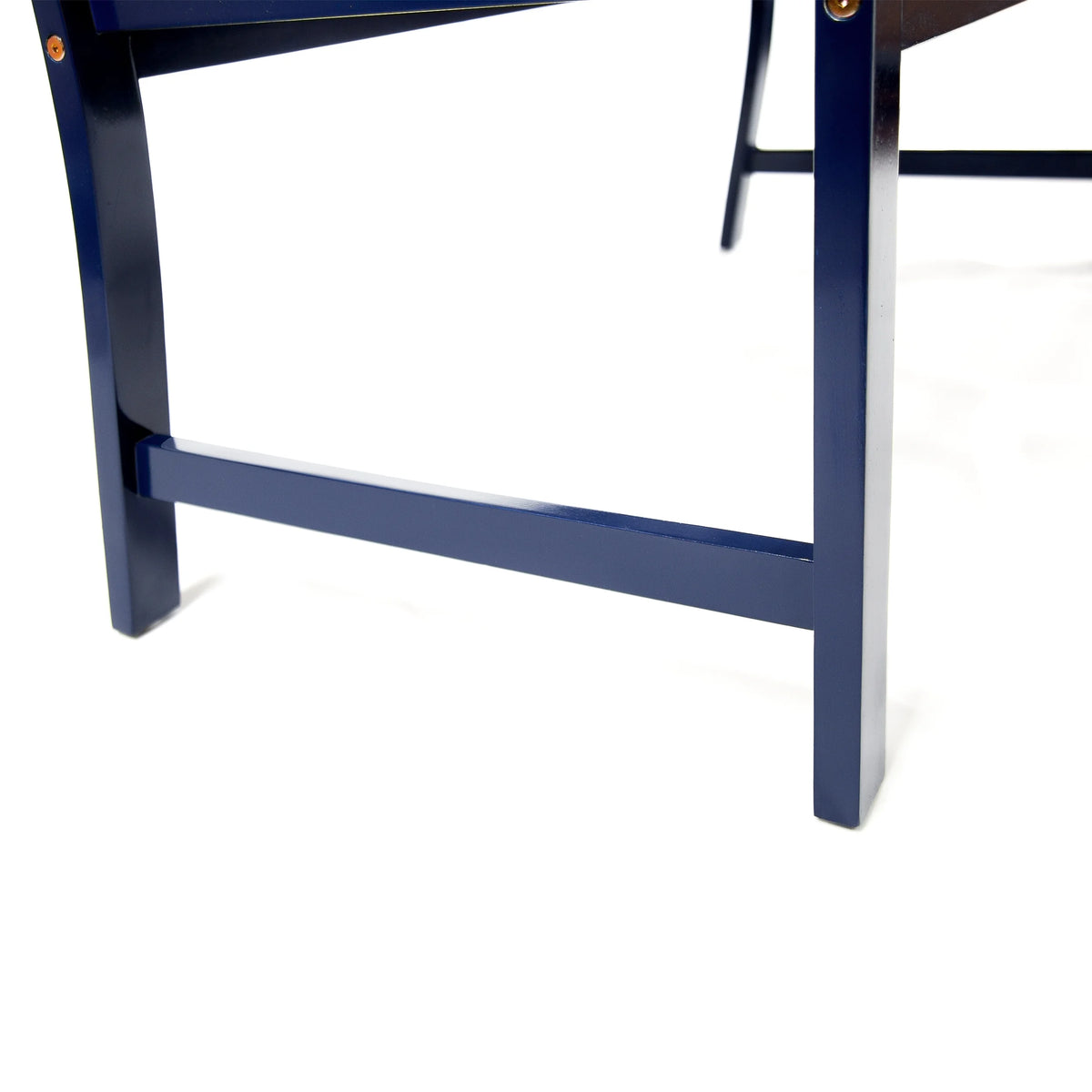 Navy Blue Acacia Wood Outdoor Bench L5865