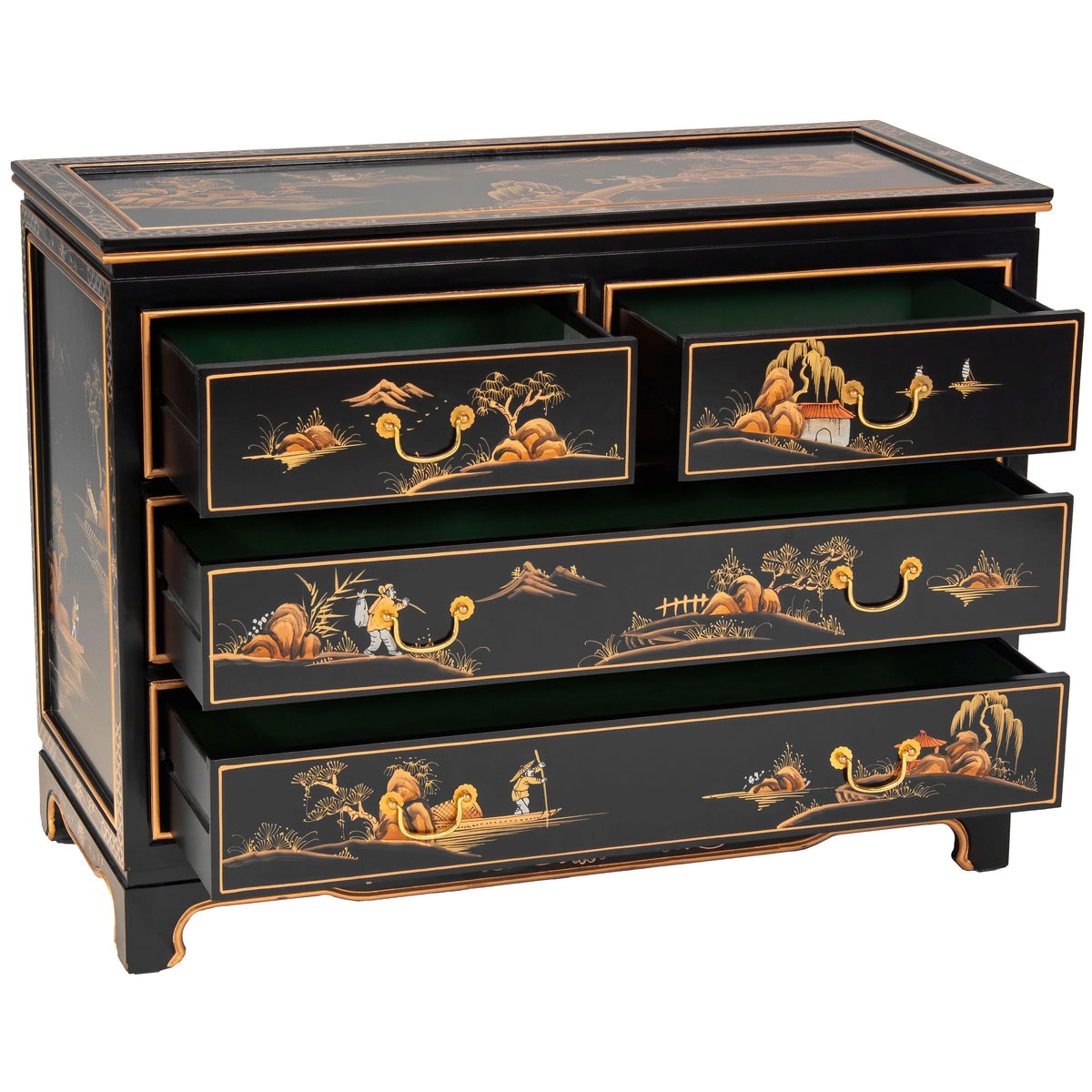 Black Lacquer Dresser N38124
