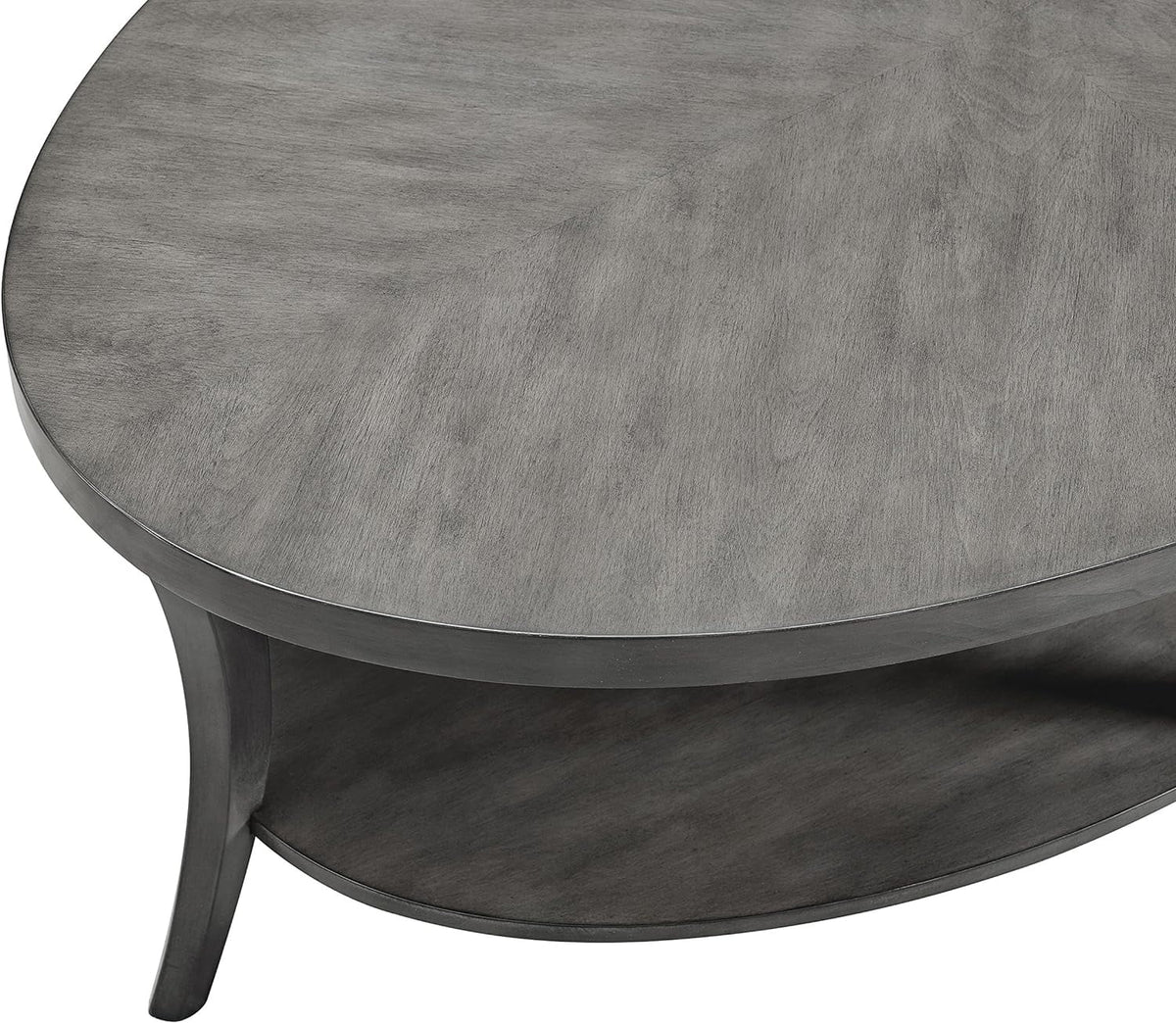 Gray Oval Coffee Table X145274