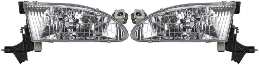 Headlight Assembly Pair for Toyota Corolla 1998 1999 2000 I18454