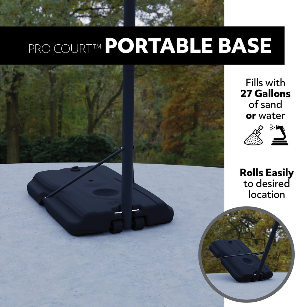 Adjustable Portable Basketball Hoop 44 inch HDPE Plastic U9589