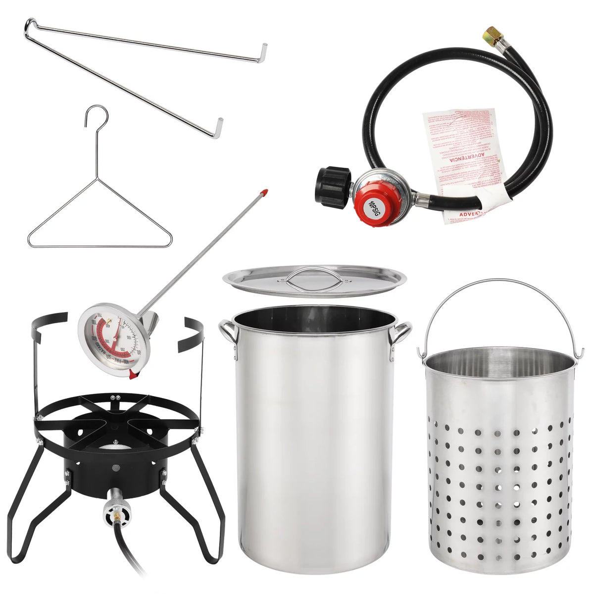 50qt Propane Stainless Steel Fryer Kit U424
