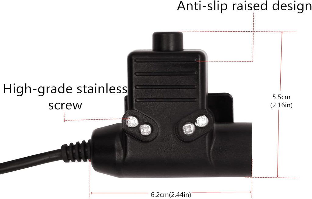 2 Pin PTT Tactical Adapter Connector X65024