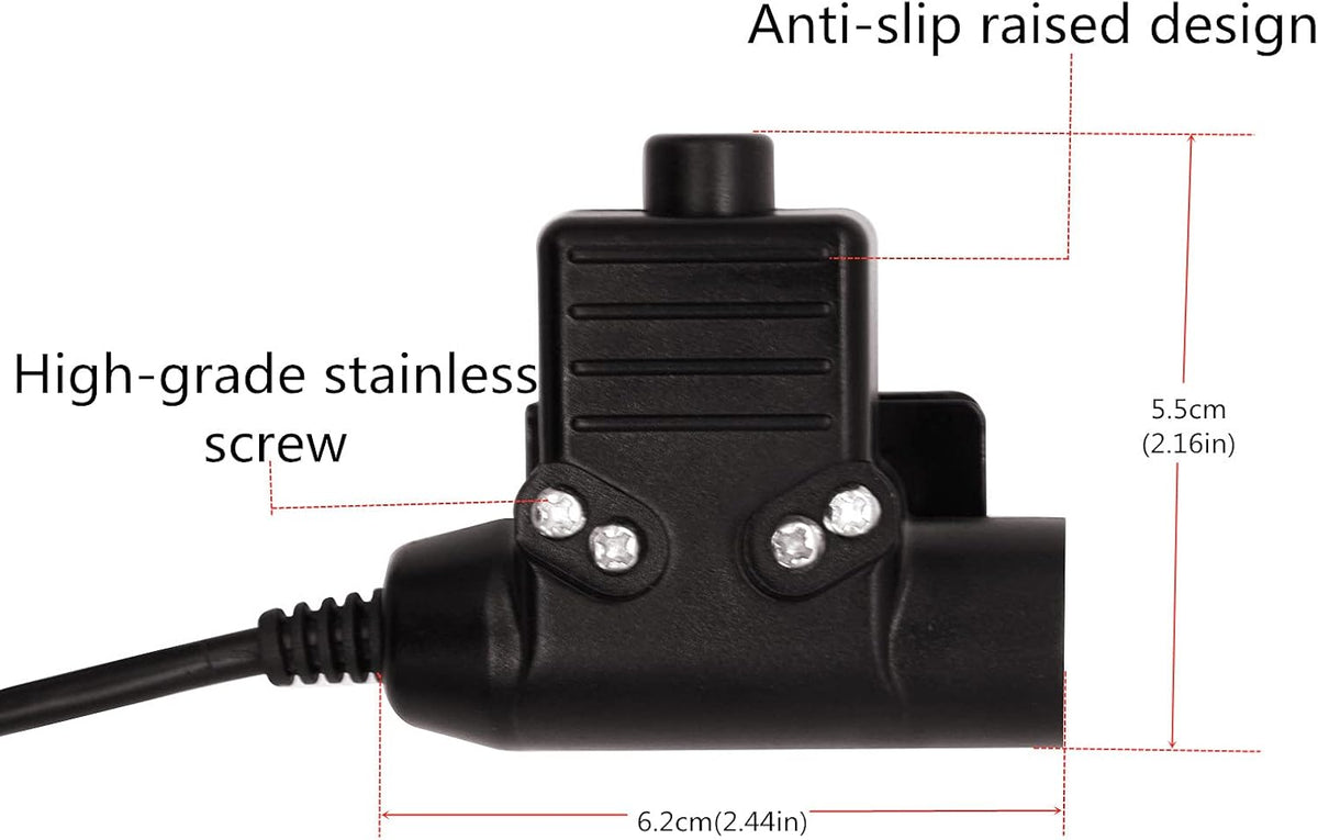 2 Pin PTT Tactical Adapter Connector X65024
