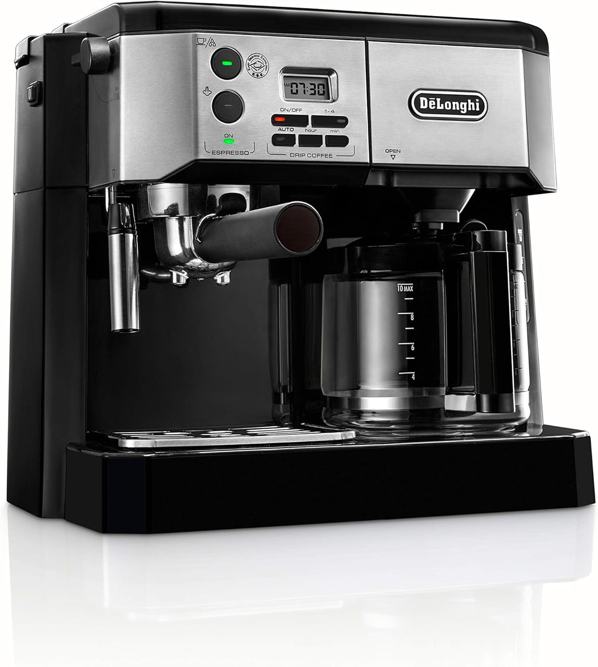 All-in-One Combination Espresso Machine with Milk Frother 10-Cup P733