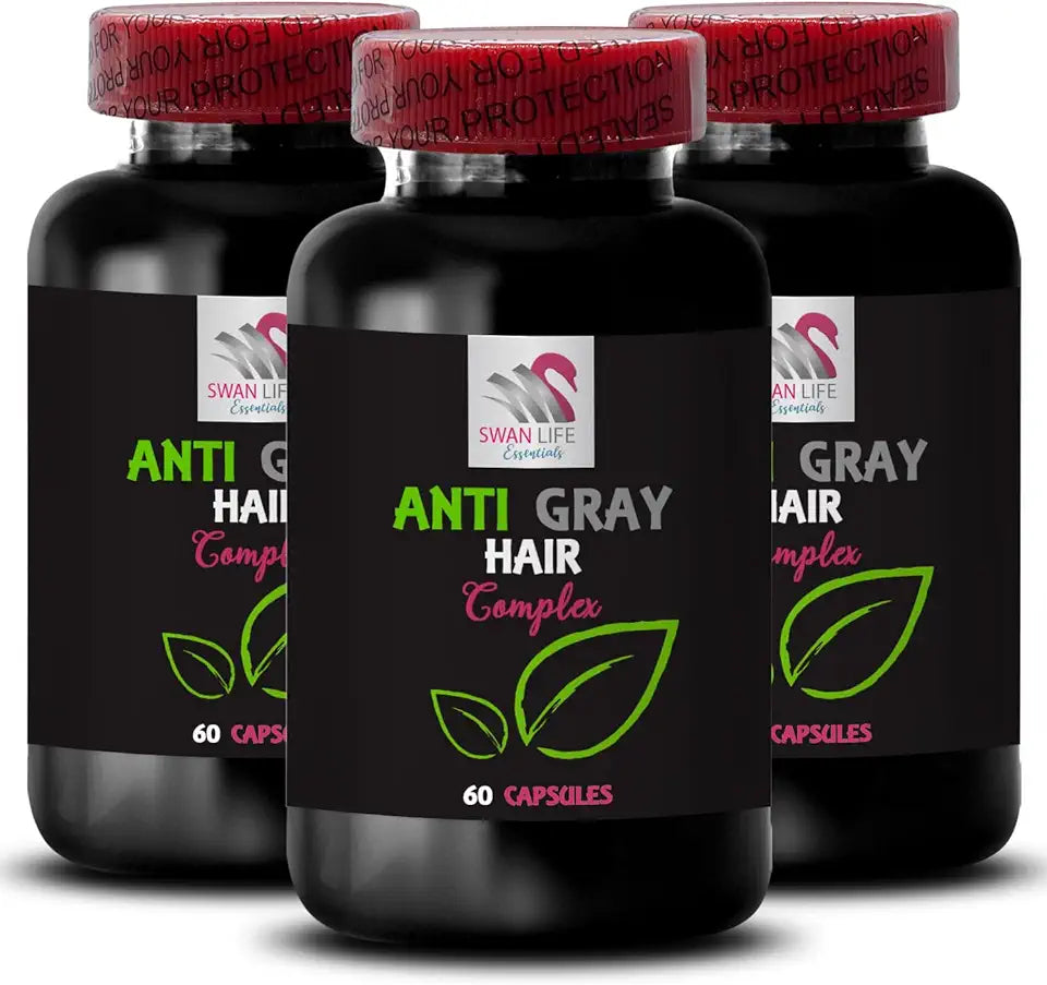 Anti Gray Hair Supplement 180 Capsules I1455