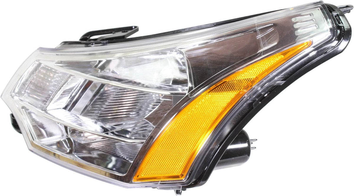 Headlight Assembly Compatible with 2008-2011 Ford Focus Halogen Driver Side E7188