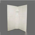 34 x 34 x 67 in. Neo Shower Wall Parchment X53726