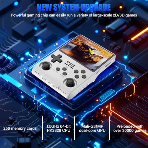 White Handheld Game Console 3.5-Inch IPS Screen 30000 Games 256G TF Card N903
