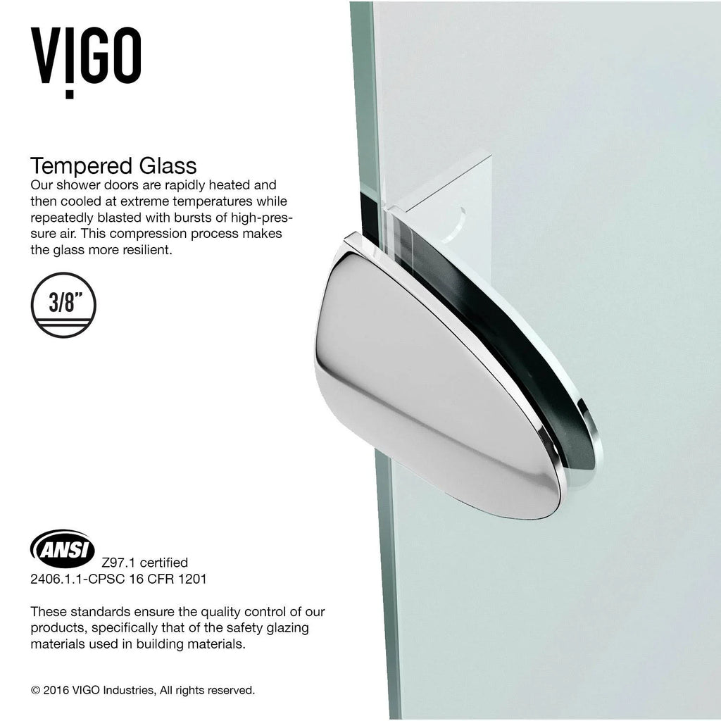 Frameless Neo-Angle Shower Enclosure with Base N2648
