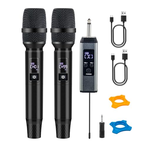 Wireless Bluetooth Karaoke Microphone with Rechargeable Receiver C96030