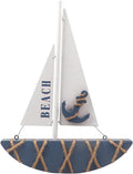 Wooden Sailboat Model Decoration 8.3 x 1.18 x 11 Inches M295728