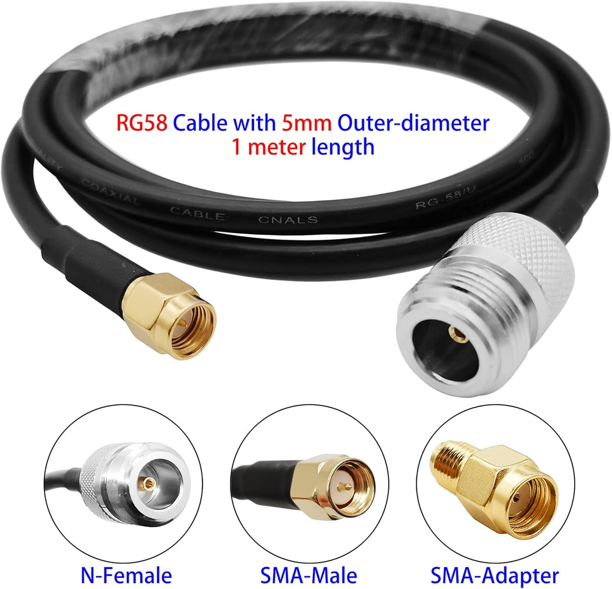 12dBi LoRa Gateway Antenna with 3.3ft N-Female to SMA-Male Extension Cable H1936