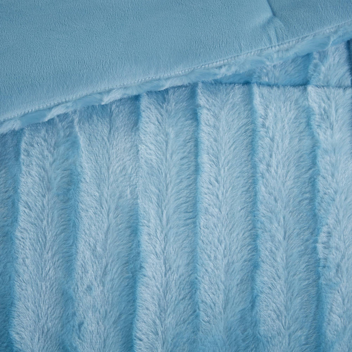 Grey Faux Fur Comforter Mini Set King/Cal King K387762