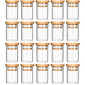 Glass Jar with Wooden Lid 4 fl oz 20-Pack H141