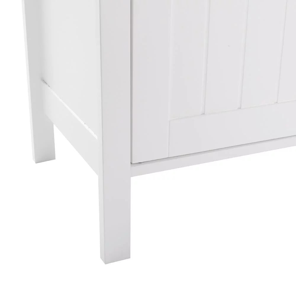 White Free Standing Wooden Shoe Storage Cabinet M6339