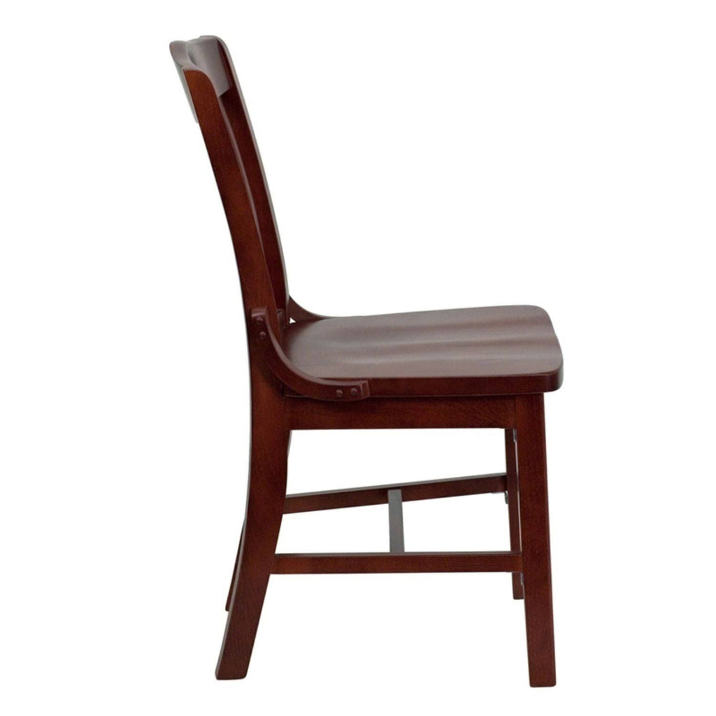 Mahogany Finished Wooden Restaurant Chair N93975