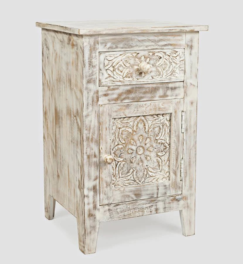Hand Carved Accent Table J686329