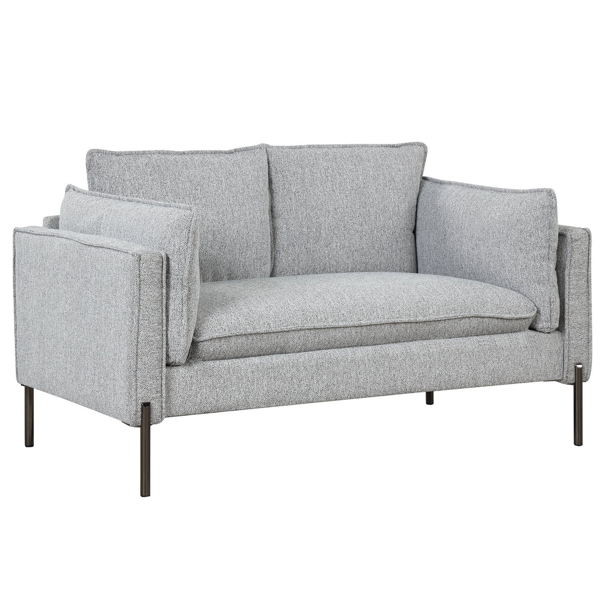 Linen Fabric Loveseat Couch V1562