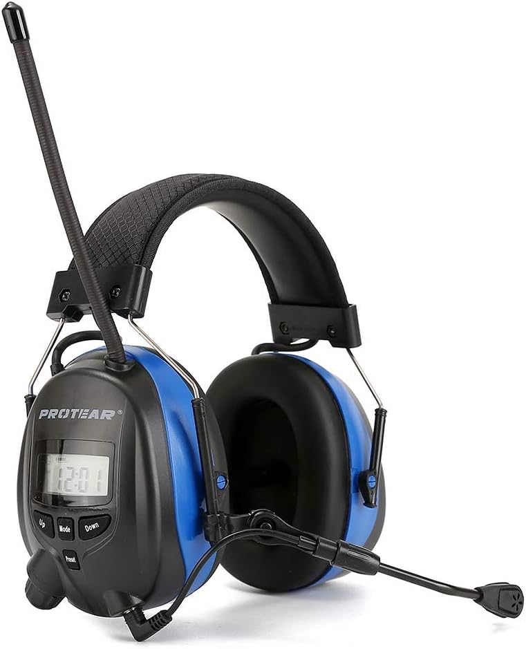 Blue Bluetooth Radio Safety Earmuffs, Pack of 2 Z431178