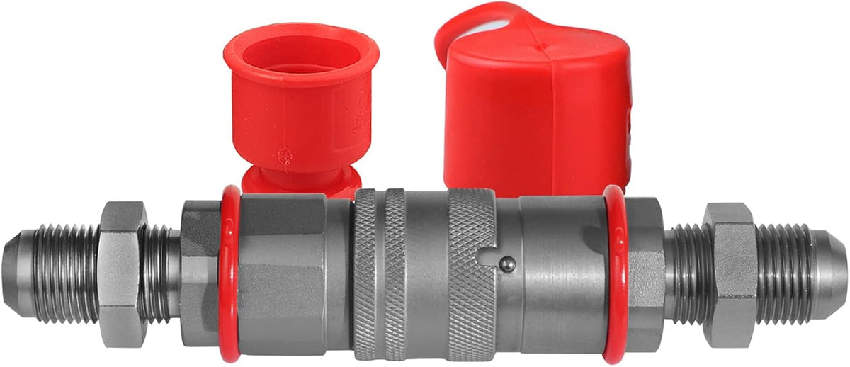1/2" Body ISO 16028 Flat Face Hydraulic Quick Connect Couplers, 5/8″ JIC Thread, Pack of 2 Z26045