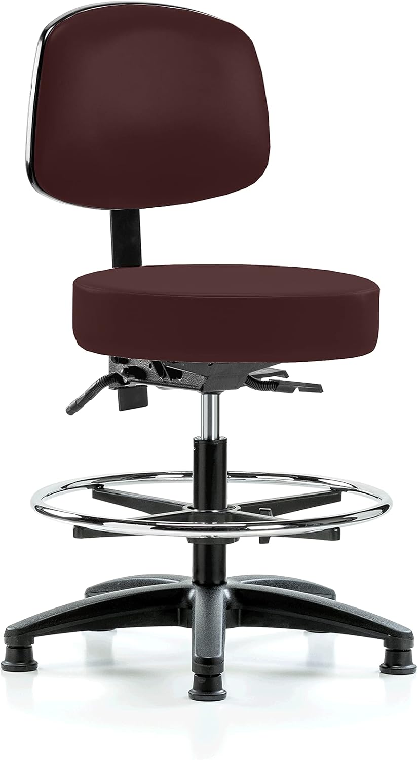 Adjustable Doctor's Stool with Back Q294