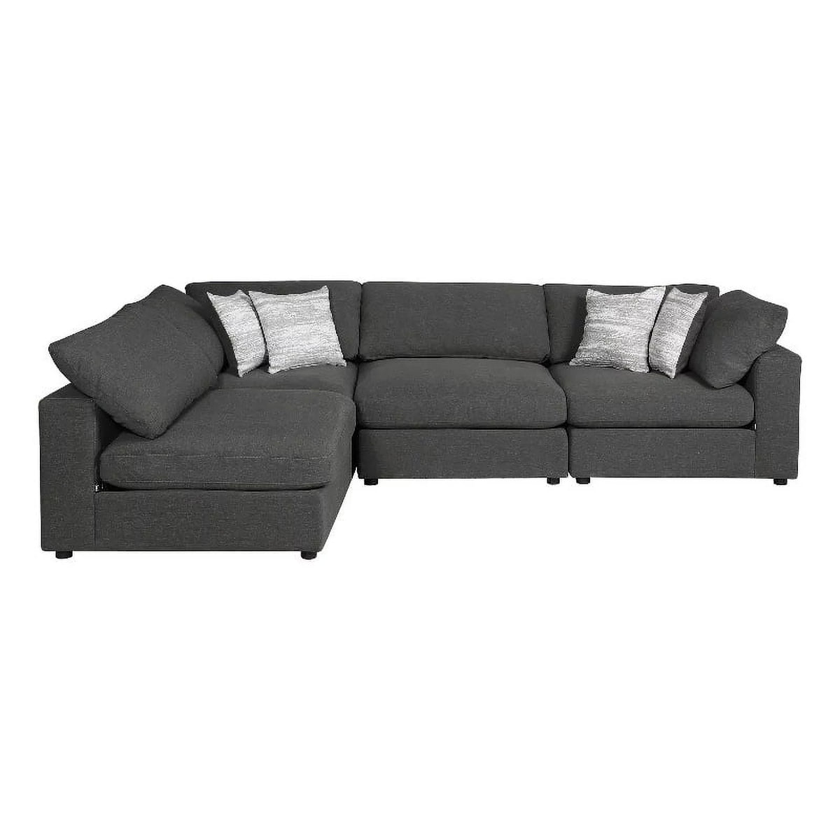 4-Piece Fabric Upholstered Sectional W507844