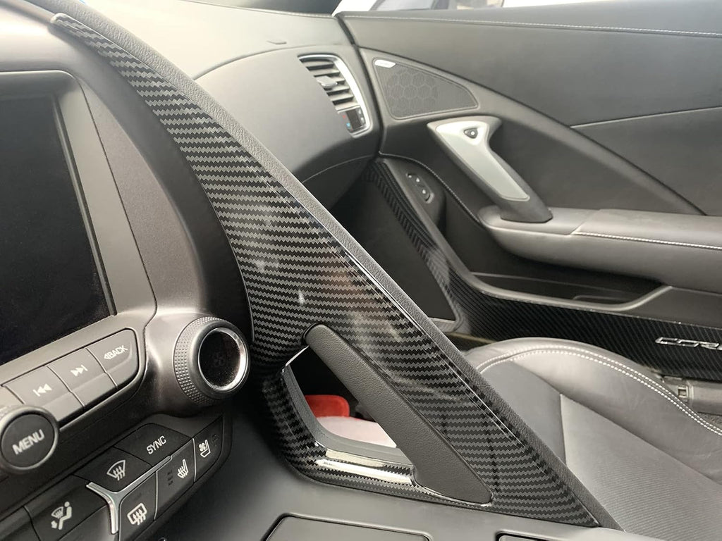 Carbon Fiber Central Control Armrest Cover Trim Pack of 2 M509991
