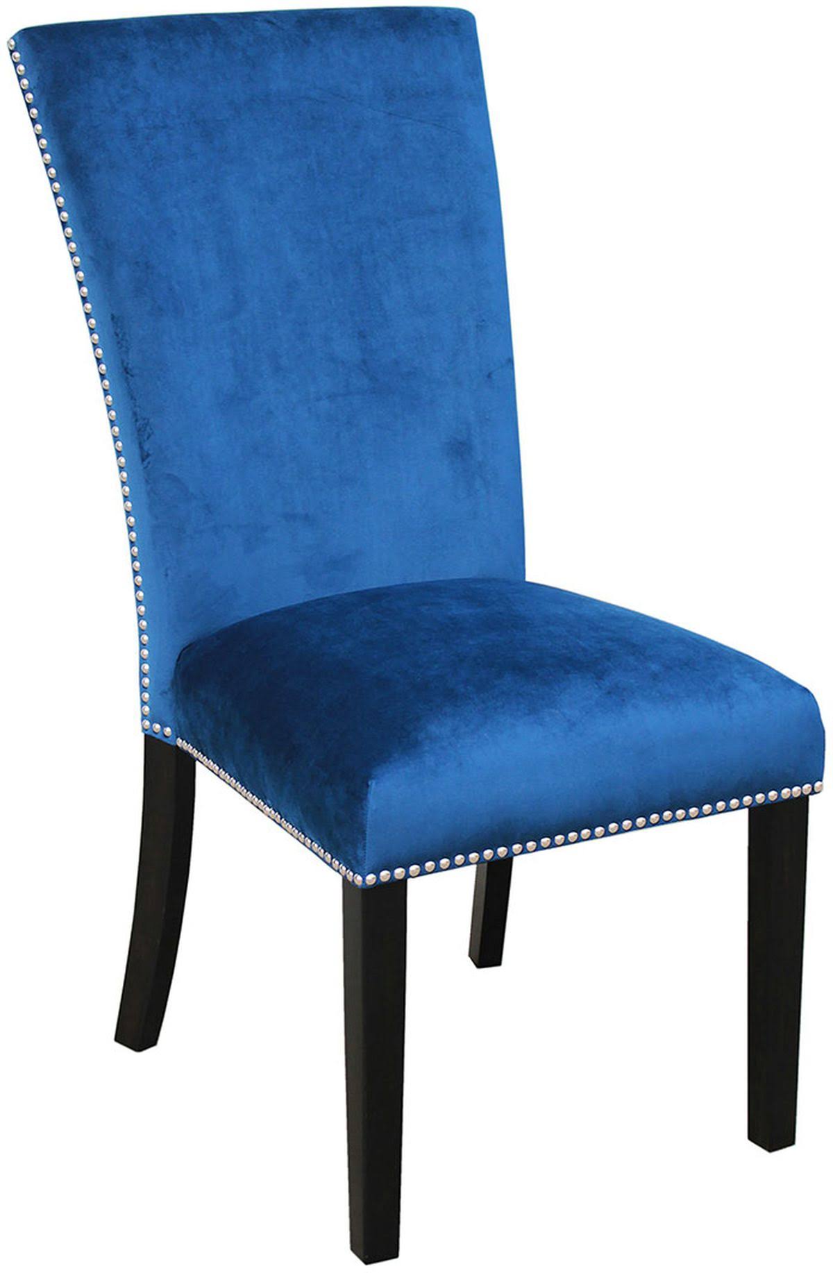 Blue Velvet Side Chair S950599