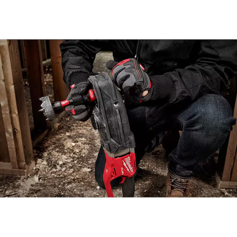 7/16 in. Cordless Right Angle Drill with Hole Saw Kit E6928