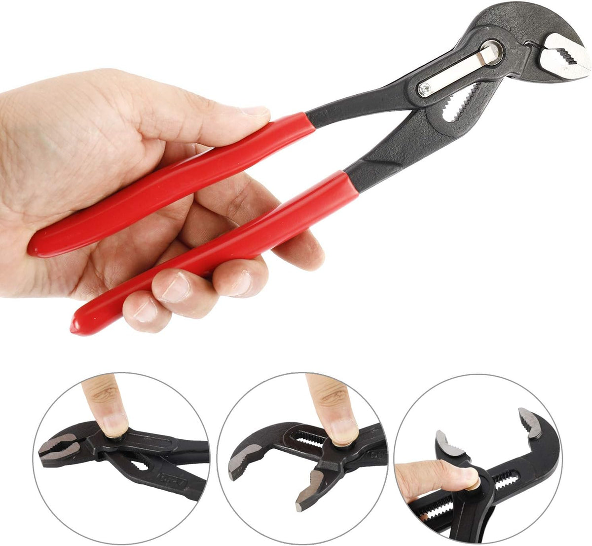 3PCS Water Pump Pliers Set 7Inch, 10Inch, 16Inch F108