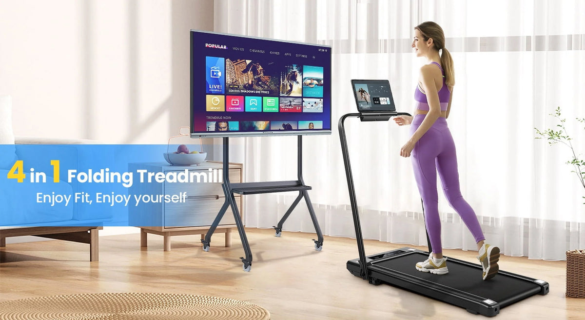 4 in 1 Under Desk Treadmill 2.5HP Black K371