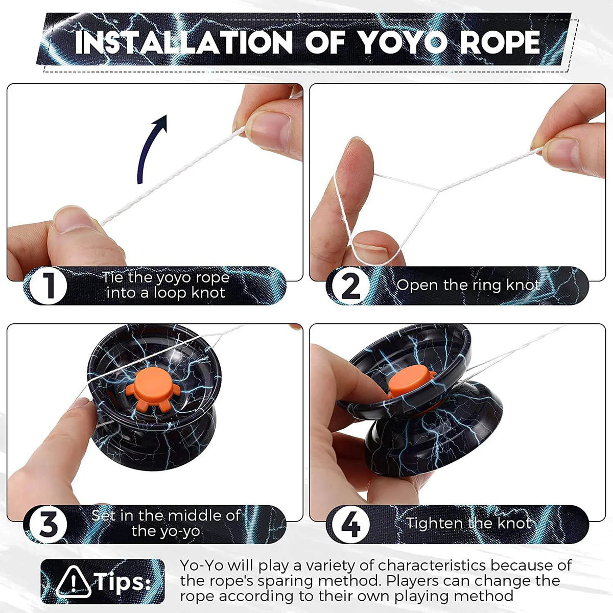 5Pcs Metal Responsive Yoyo Balls for Beginners P3092