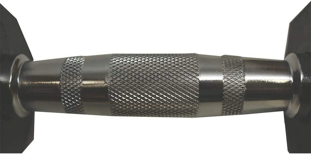 Hex Rubber Dumbbell Set of 2 with Metal Handles J192833