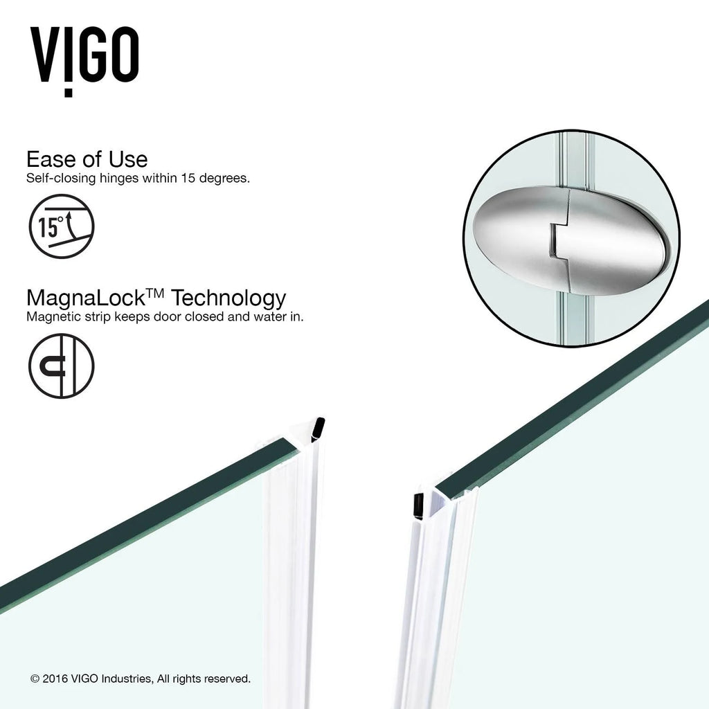 Frameless Neo-Angle Shower Enclosure with Base N2648