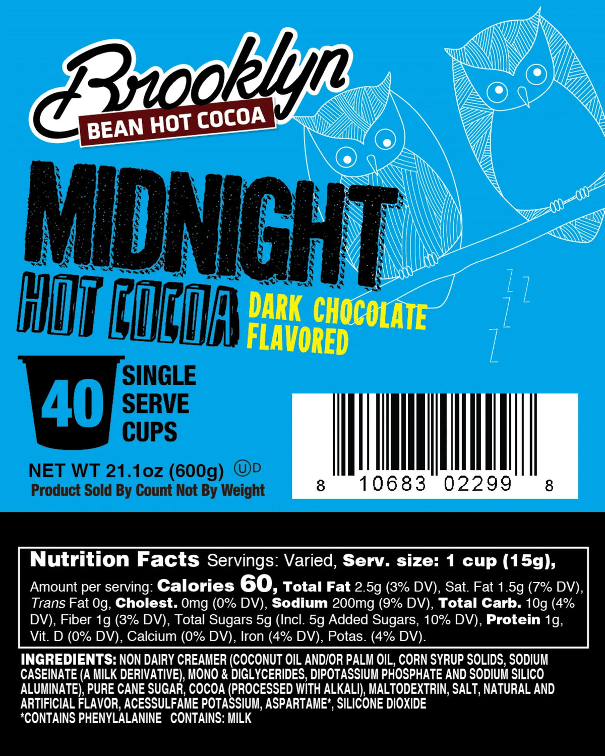 40 ct Dark Chocolate Hot Cocoa Flavored Pods X557