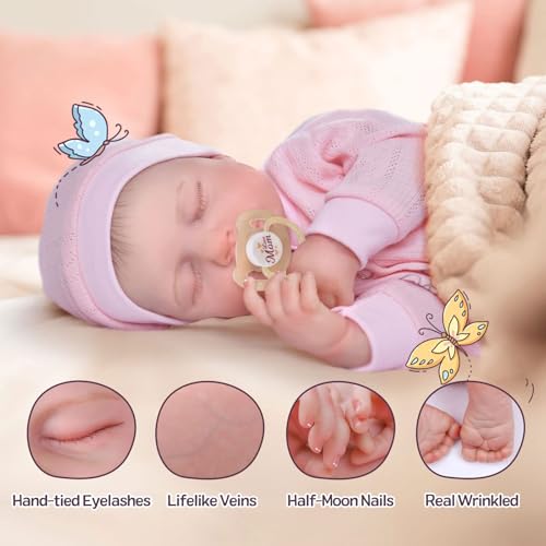 18 Inch Soft Body Realistic Reborn Baby Doll with Clothes and Toy Accessories L15654