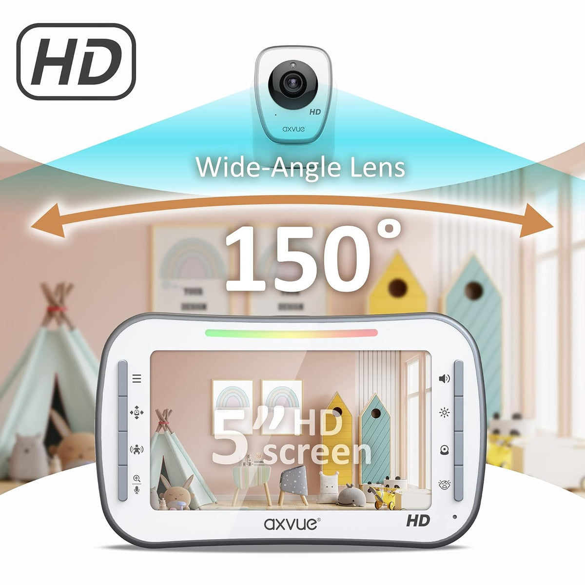 Video Baby Monitor with 2 HD Cams Q324121