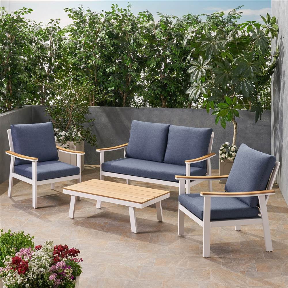 4-Piece Outdoor Aluminum Conversation Set E76142
