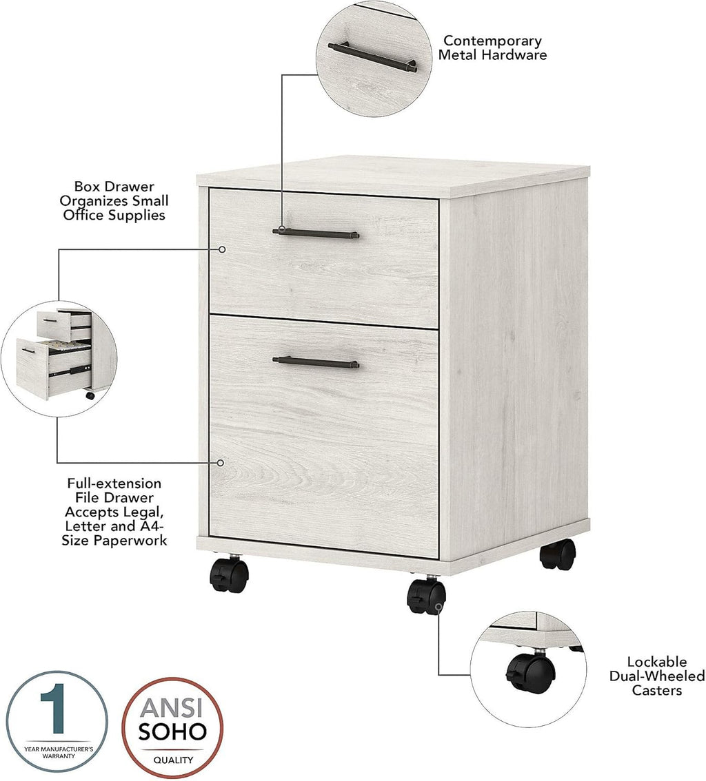 2 Drawer Mobile File Cabinet T85843