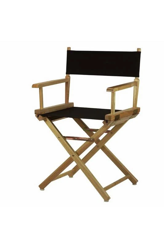 Natural Frame Red Canvas Director's Chair D701081