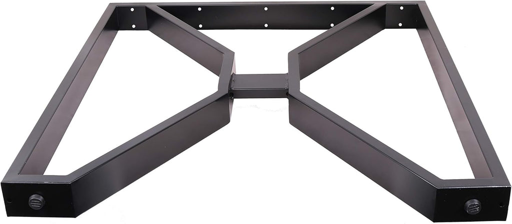 Black X-Shaped Steel Table Legs, Set of 2 U185527
