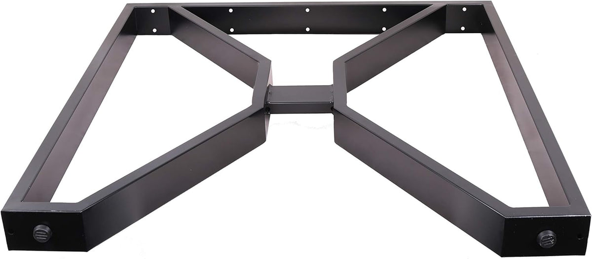 Black X-Shaped Steel Table Legs, Set of 2 U185527