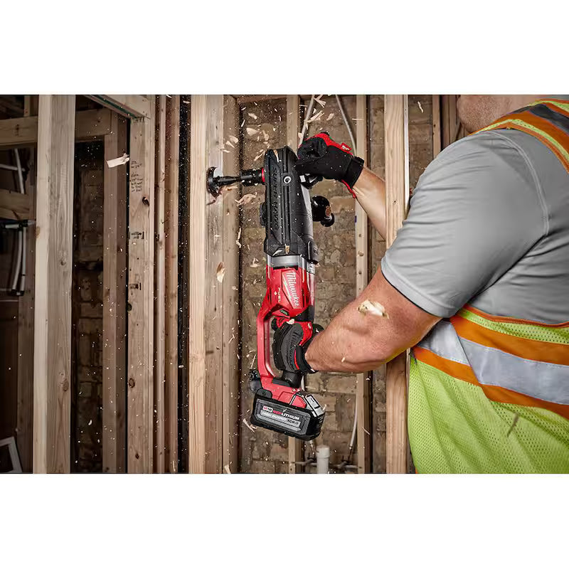7/16 in. Cordless Right Angle Drill with Hole Saw Kit E6928