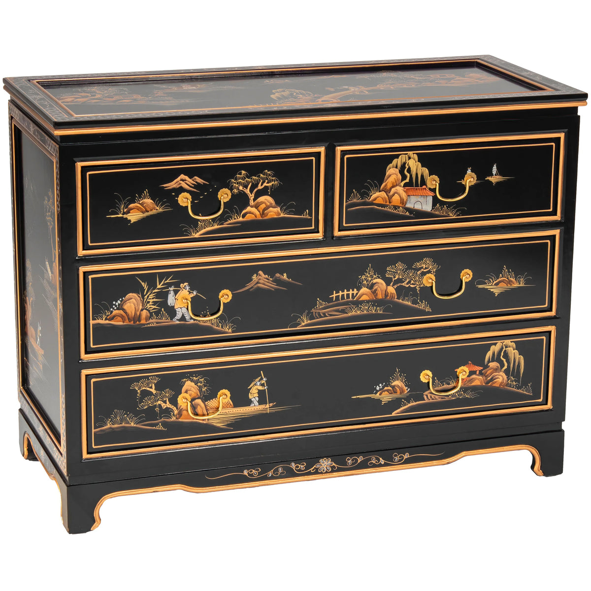 Black Lacquer Dresser N38124