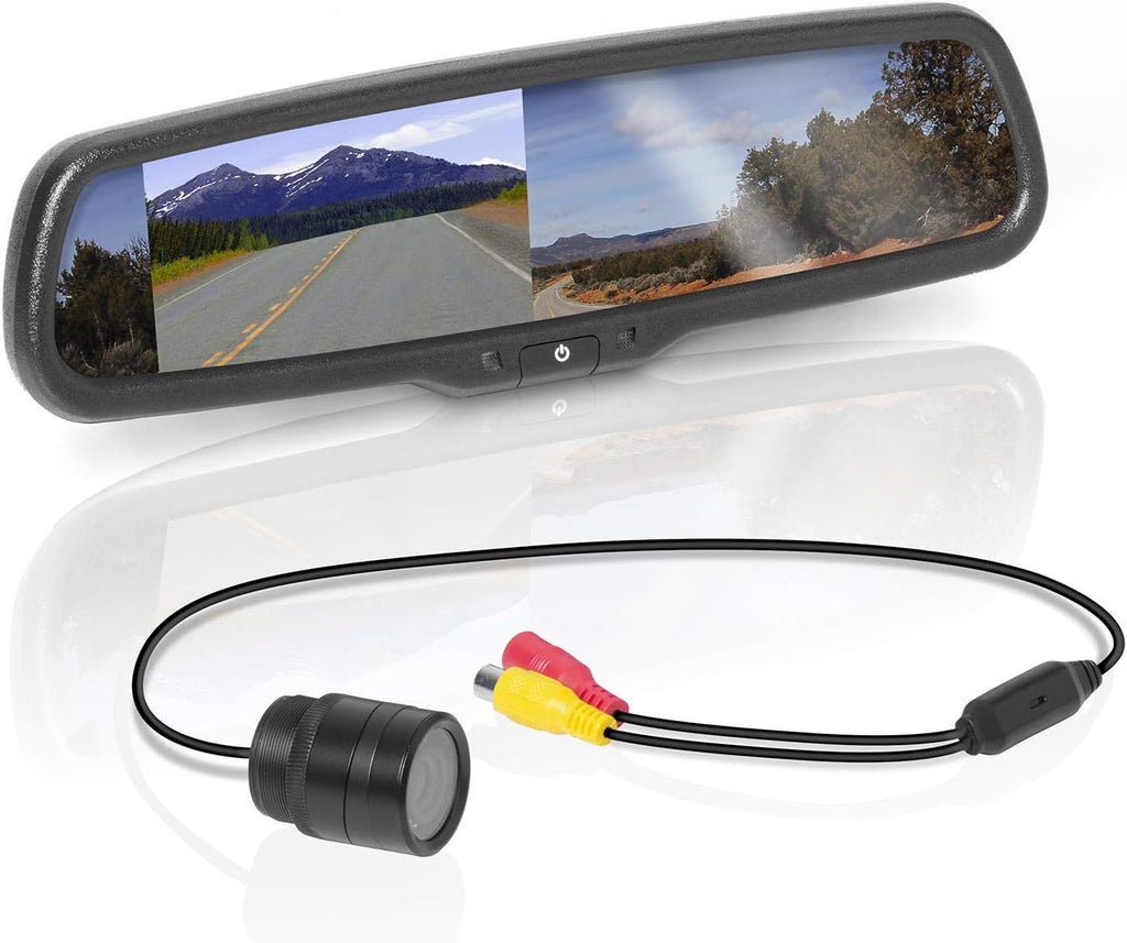 Rearview Car Mirror with 4.3 Inch Monitor and Backup Camera Z24207