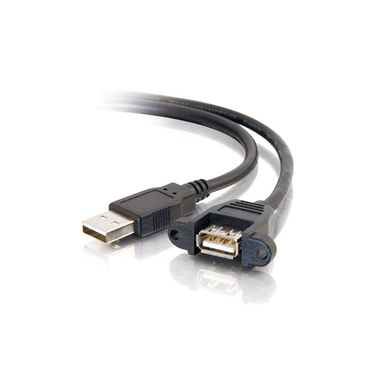 Black 3 Feet USB 2.0 A Male to A Female Cable B39247