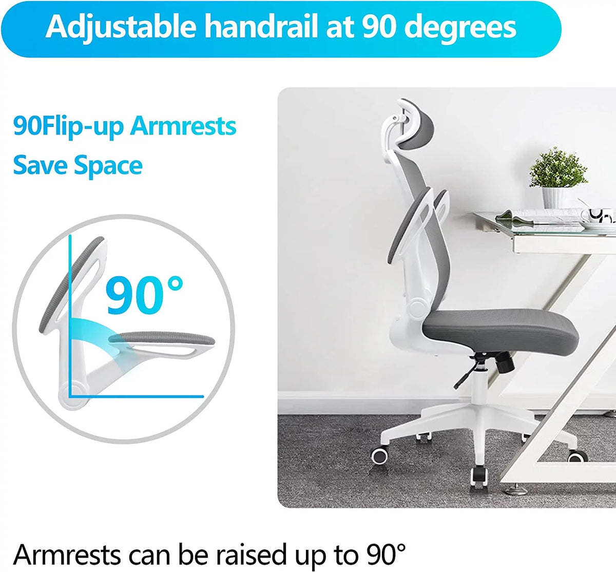 High Back Ergonomic Mesh Office Chair with Lumbar Support P76804