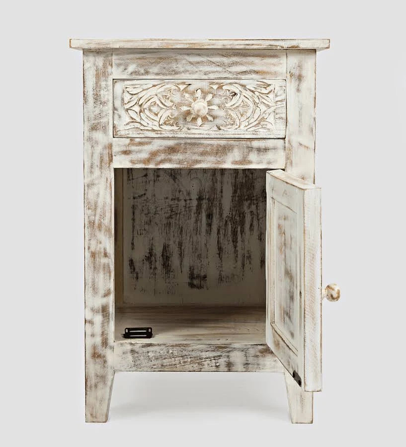 Hand Carved Accent Table J686329