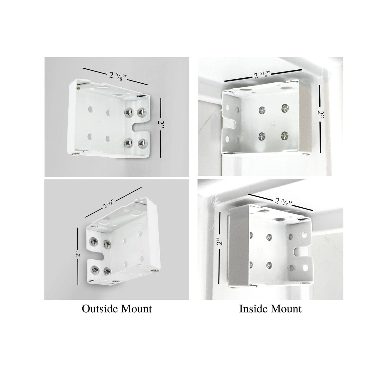 White Faux Wood Blinds S8326
